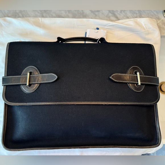 Hermès Toile Officier Cartable Buenaventura